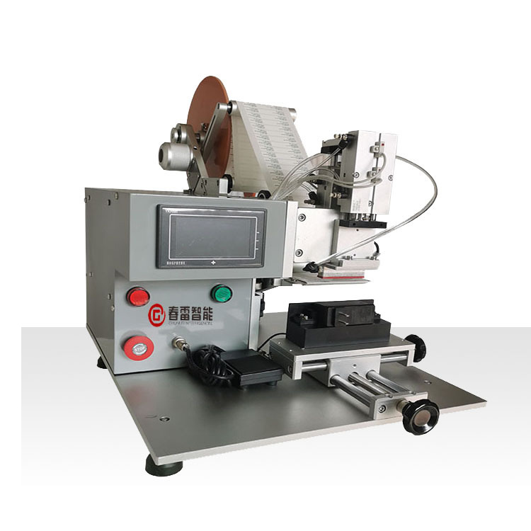 Halvautomatisk Scratch Flat Labeling Machine